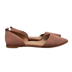 Madewell Blush Pink Arielle D'Orsay Pointed Toe Flats 8‎